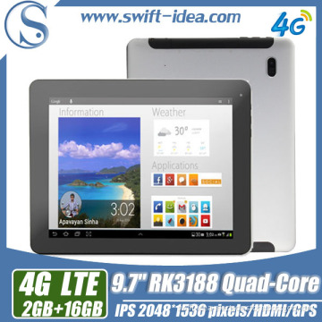 Tablet Prices 9.7inch Rk3188 Android 4.2 Tablet PC 2GB DDR3 RAM with Hot 4G Phone Call Tbalet (Prq946t4g)